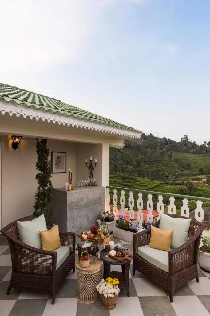 Albany Cottage - Private Pool Villa for Sale in Conoor - Romantic Terrace View
