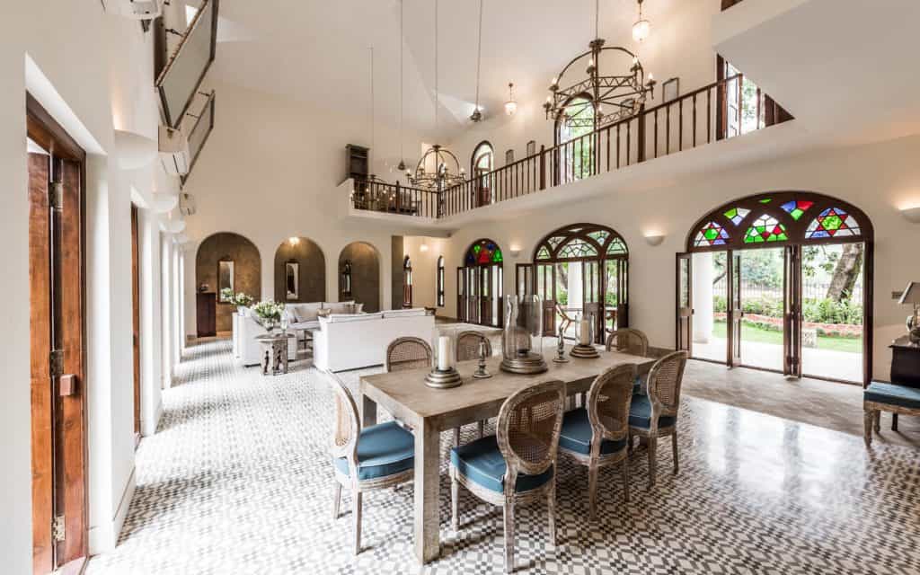 Dining room in Villa Branco