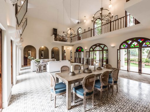 Dining room in Villa Branco