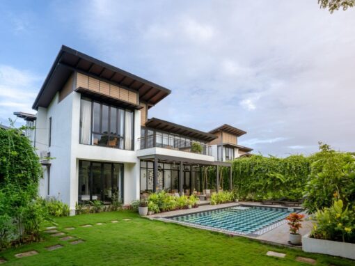 Luxury villa with private swimming pool and landscaped garden