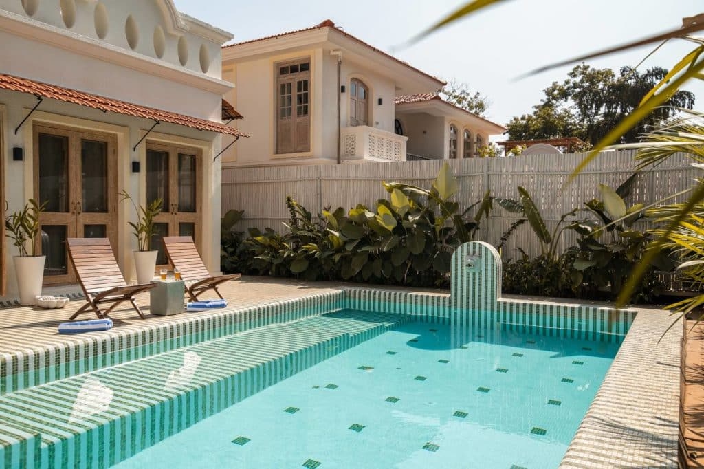 Fonteira Villa B - Private Pool Villa in Goa - Beautiful Pool View