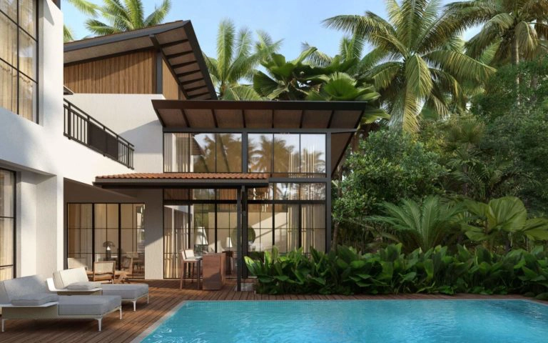 Elegant exterior view of Siena Villa B luxury residence in Alibaug