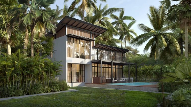 Architectural rendering of Siena Villa E luxury residence in Alibaug