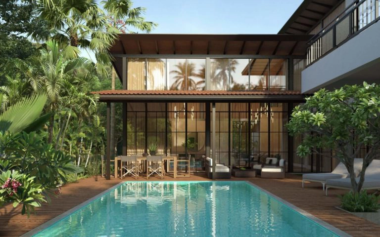 Elegant architecture and landscaped surroundings at Siena Villa G in Alibaug