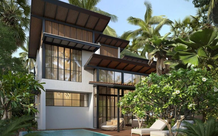 Exterior facade of Siena Villa D, a luxury villa in Alibaug