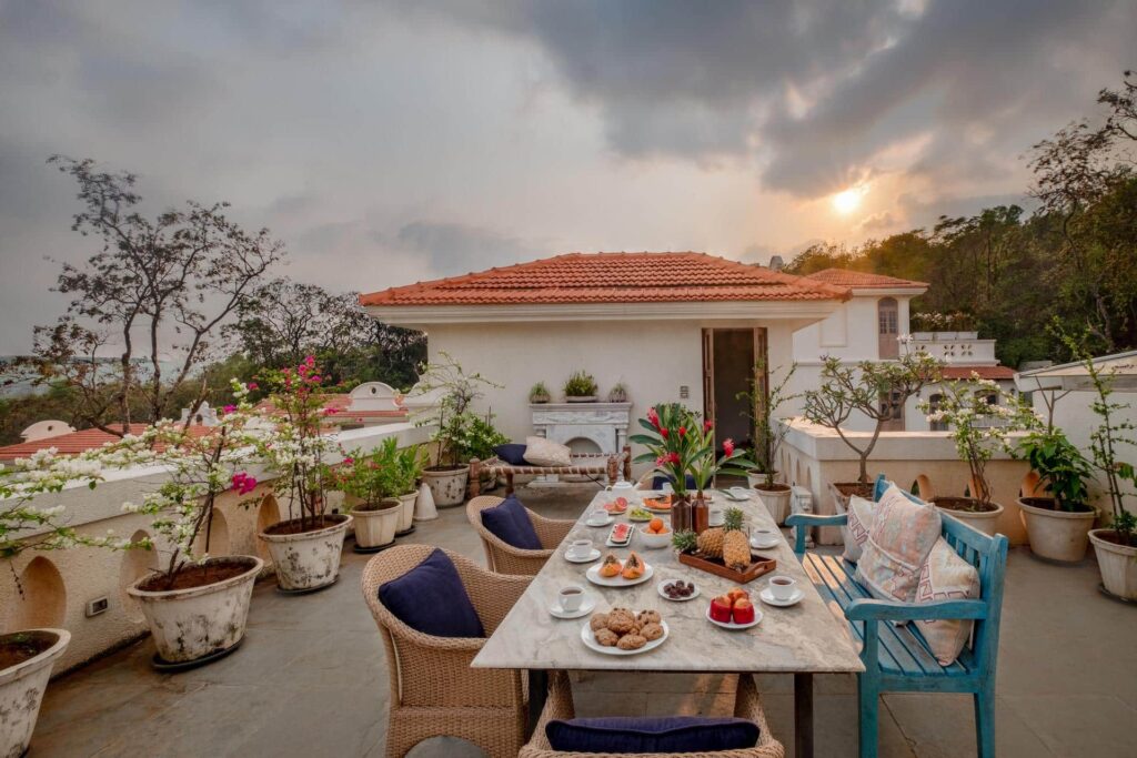 Fonteira Villa E - Bungalows in Goa for Sale - Beautiful Terrace View
