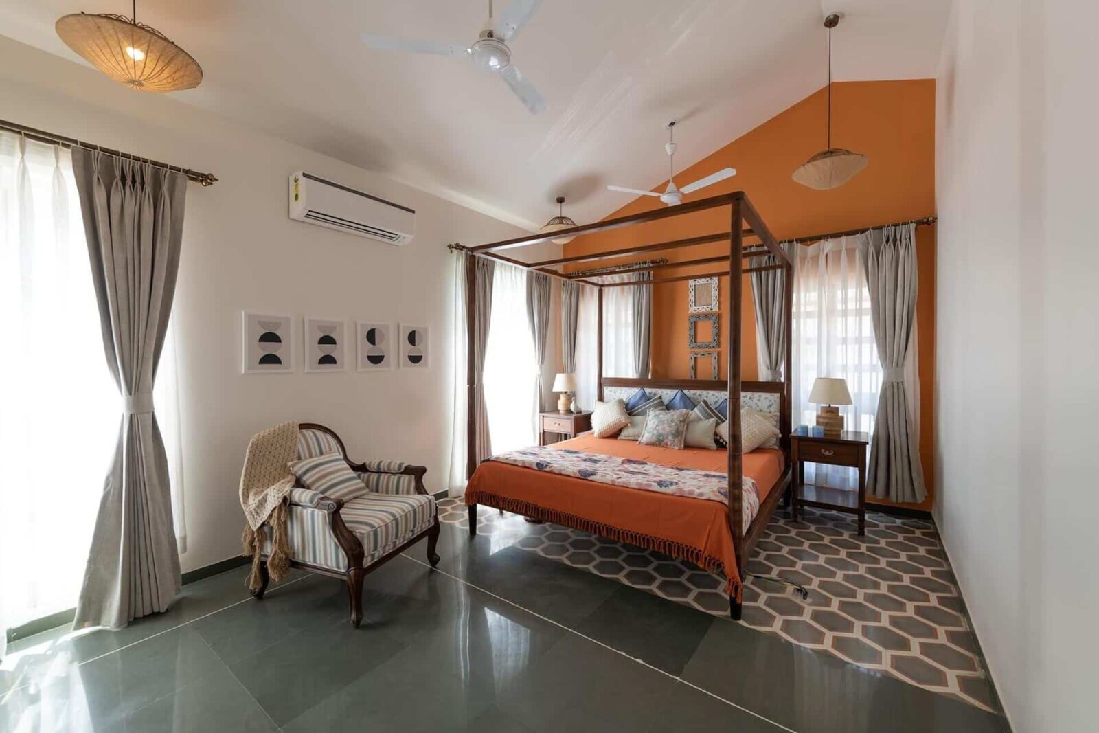 Collina Villa B - Villas in North Goa - Beautiful Bedroom View