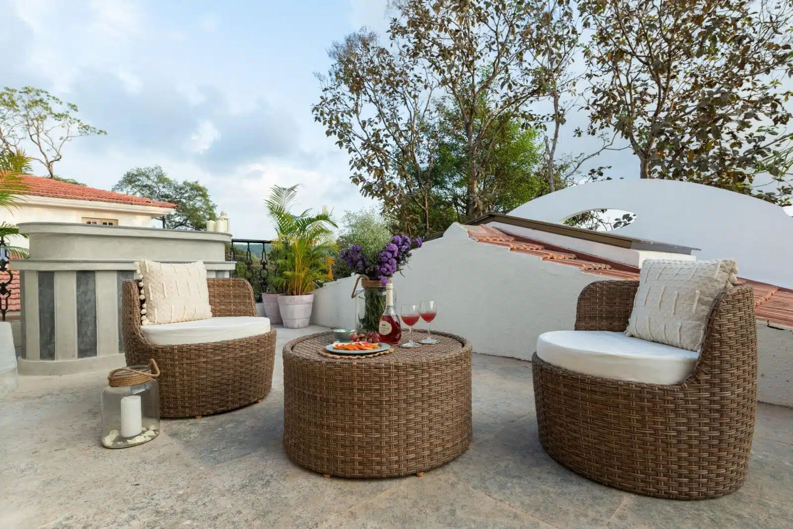 Collina Villa B - Bungalows in Goa for Sale - Beautiful Terrace View