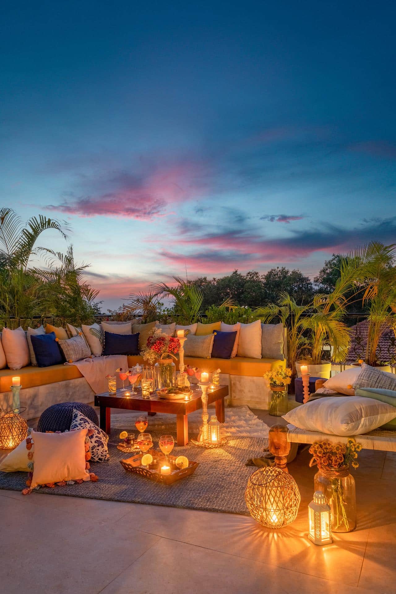 Collina Villa G - Bungalows in Goa for Sale - Beautiful Terrace View