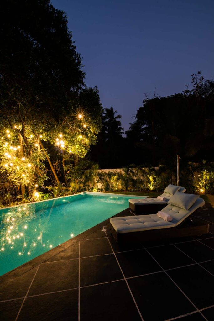 Fairview Estate - Best Villas in North Goa - Romantic Pool View