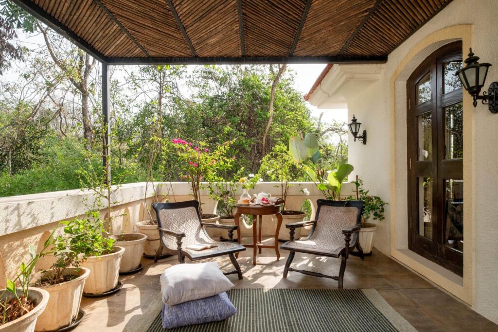 Fonteira Villa F - Bungalows in Goa for Sale - Beautiful Terrace View