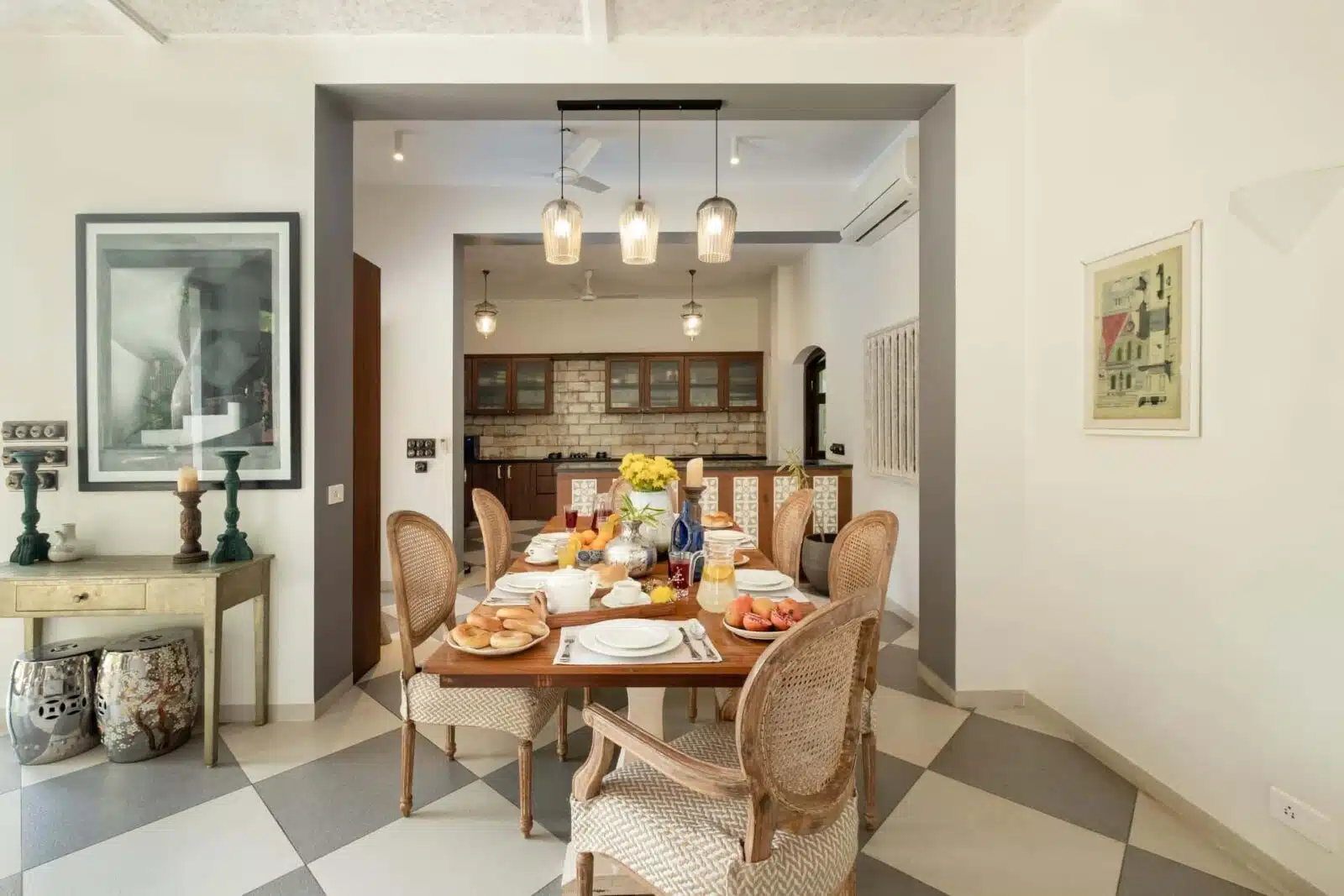 Fonteira Villa F - Best Villas in North Goa - Stunning Dining Area