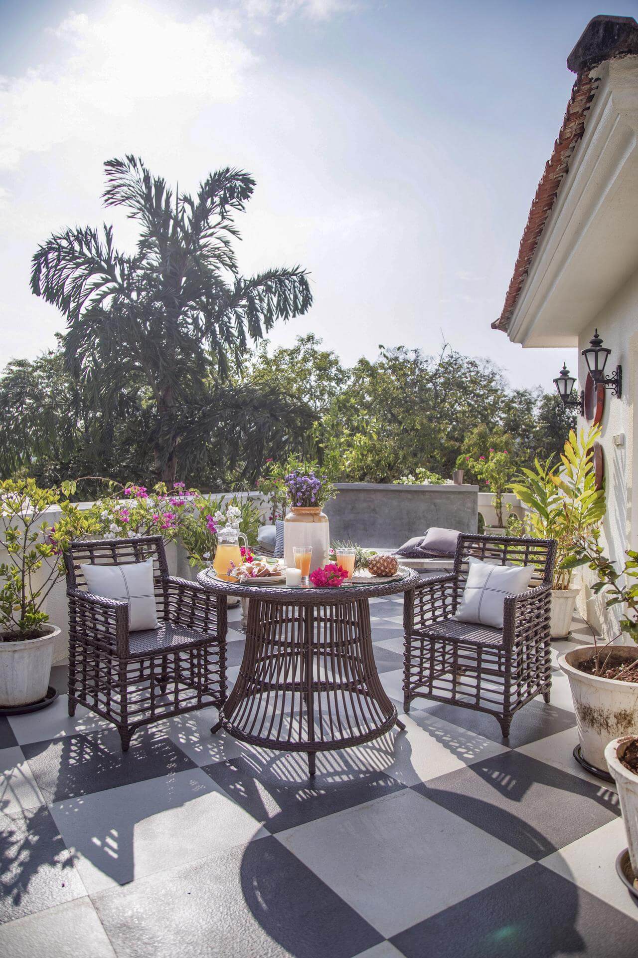 Fonteira Villa H - Bungalows in Goa for Sale - Beautiful Terrace View