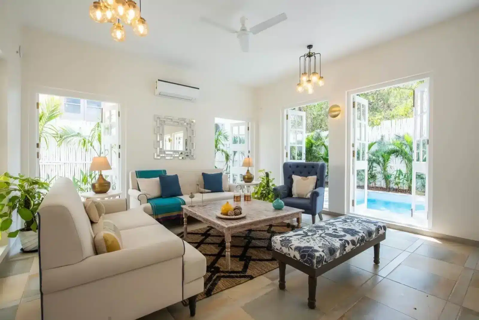Monforte Villa E - Luxury Villa in Goa - Cosy Living Room Design