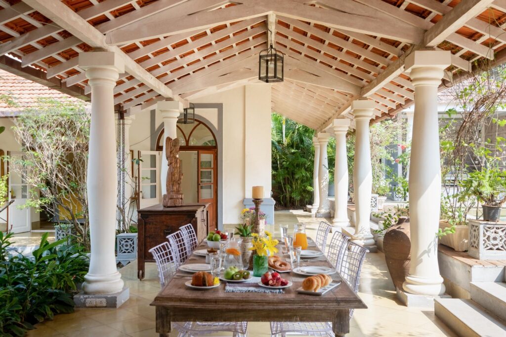 Villa Branco - Luxury Villas in North Goa - Cozy Dining Area