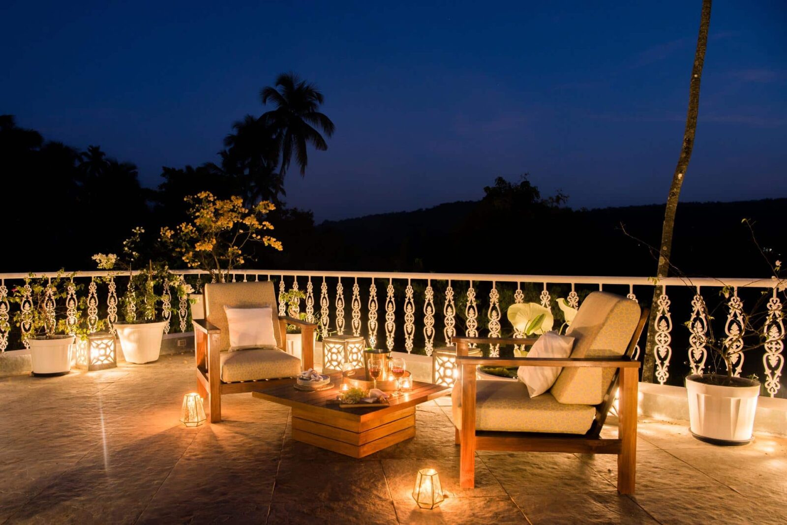 Villa Loto Bianco - Buy Villas in North Goa - Cozy Terrace View