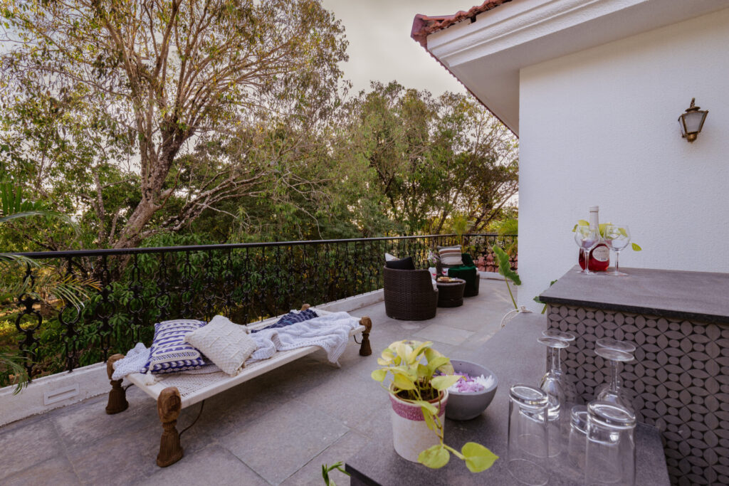 Best Villas in North Goa - Terrace View