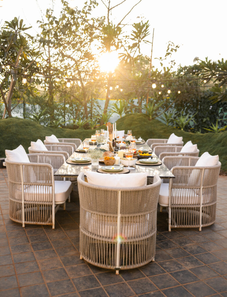 Private Villa in Alibaug with Pool - Outdoor Dining