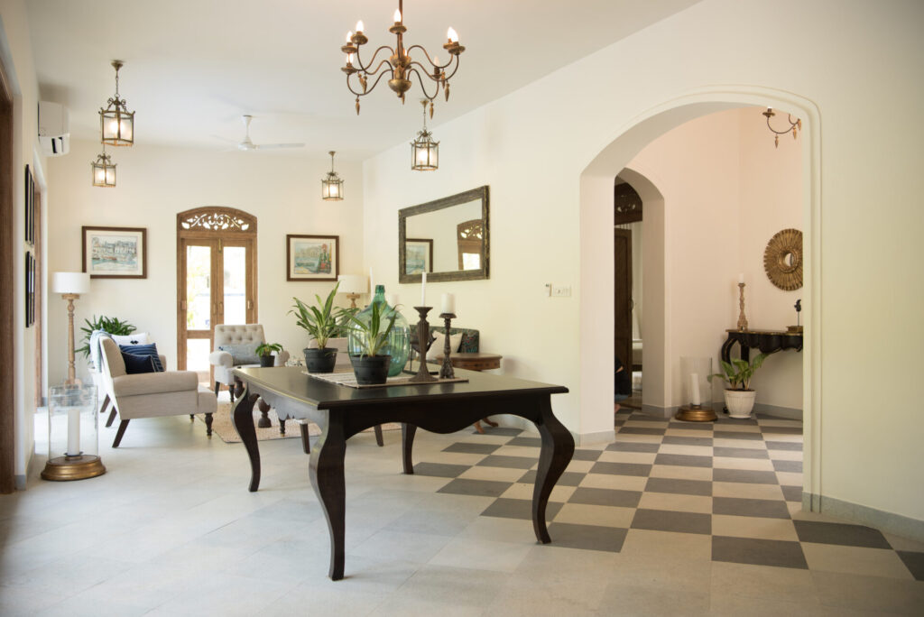 Luxury House in Goa - Living Area