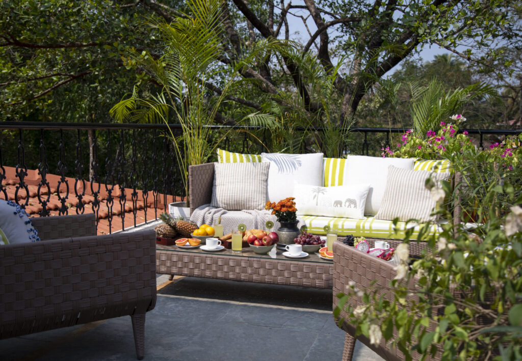 Luxury Bungalow In Goa - Terrace View