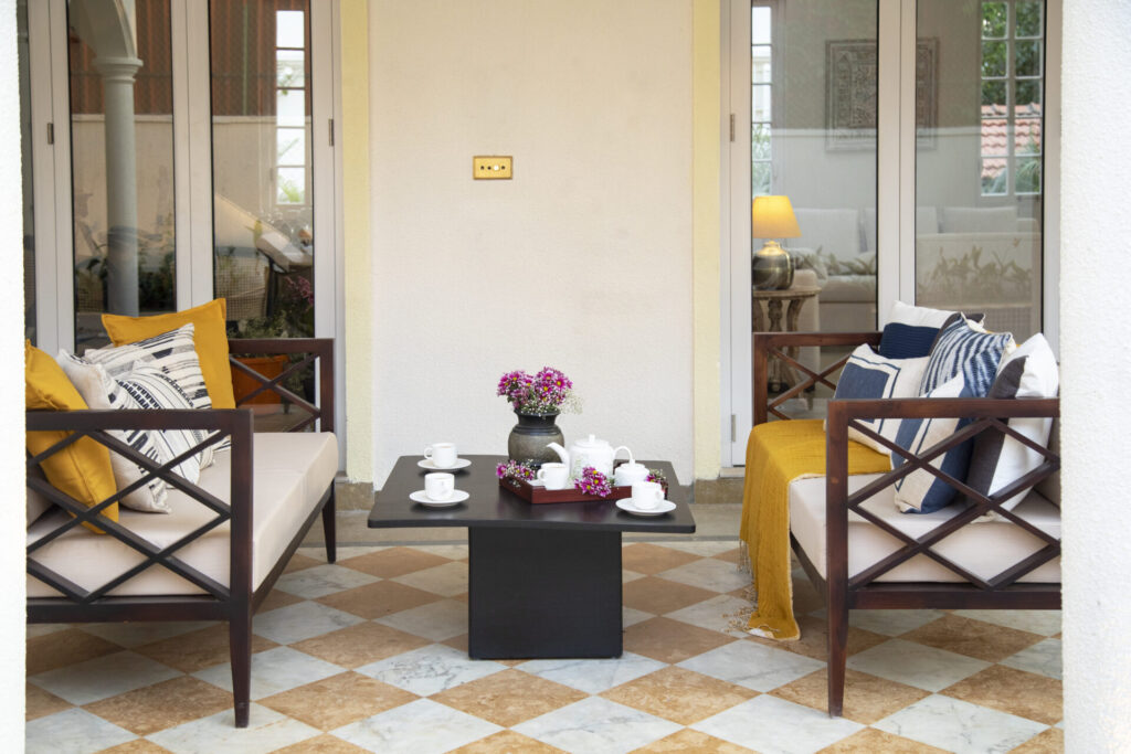 Villa In Goa - Out Door Seating Area
