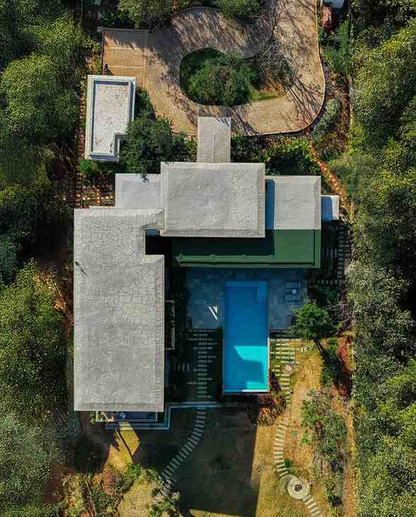 Best Luxury Villa In Alibaug - Top Aerial View